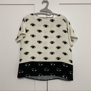 Kenzo Eye Print Blouse (36)